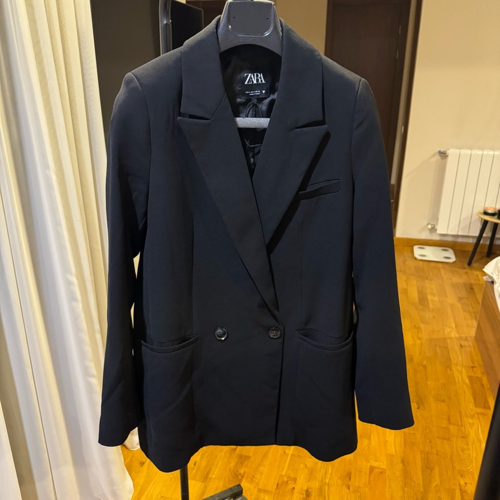 Zara Double-breasted Blazer - Picture 2 of 5